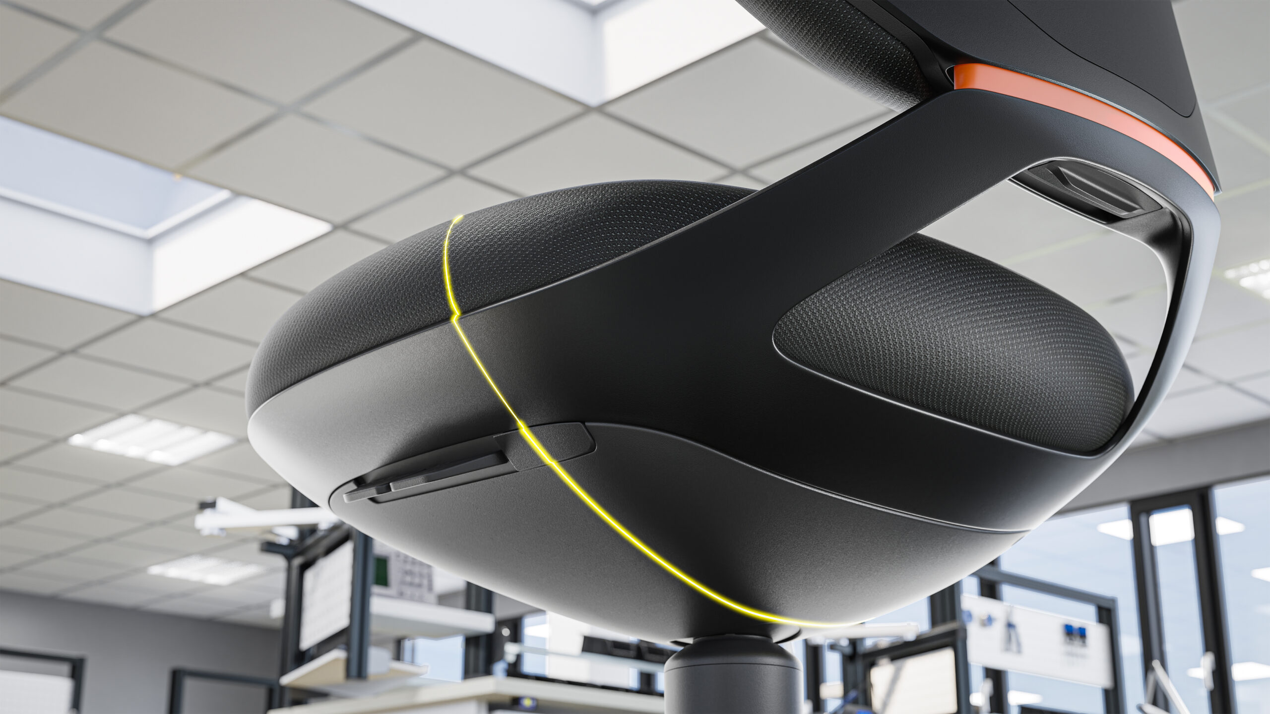 Aufgrund der Einsatzorte in Reinraum, ESD, Labor sowie in der Fertigung waren Charakteristika wie eine ableitfähige Einstellung nach DIN EN IEC 61340-5-1, eine hochabriebbeständige Oberfläche sowie eine hohe Beständigkeit gegen teilweise sehr aggressive Reinigungs- und Desinfektionsmittel gefordert.